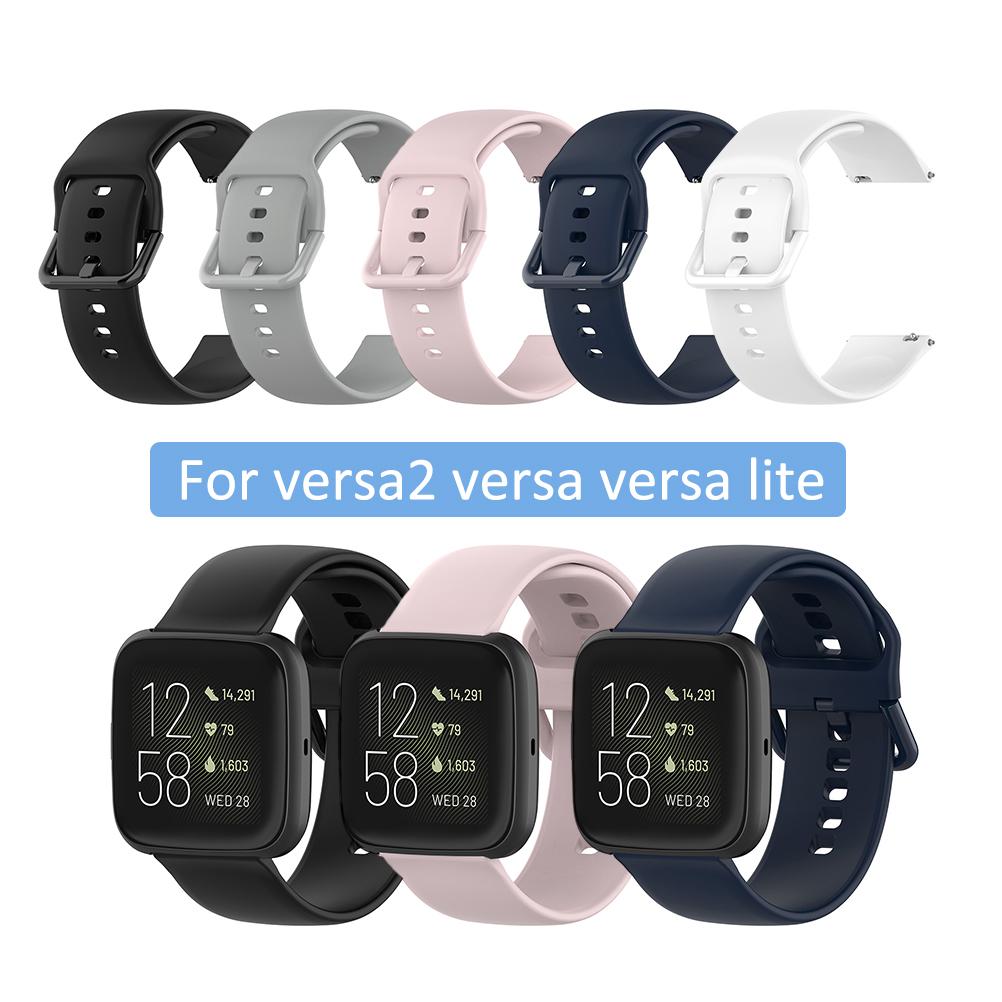 Silicone Strap for Fitbit Versa 2 Versa Lite Blaze Midnight Blue