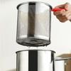 Stainless Steel Deep Frying Pot Detachable Handle Milk Warmer Pot Tempura Fryer Pan  French Fries