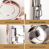 Stainless Steel Insulated Bucket with Spout for Ice, Rice, Soup, Tea, Hot Water, and Soy Milk