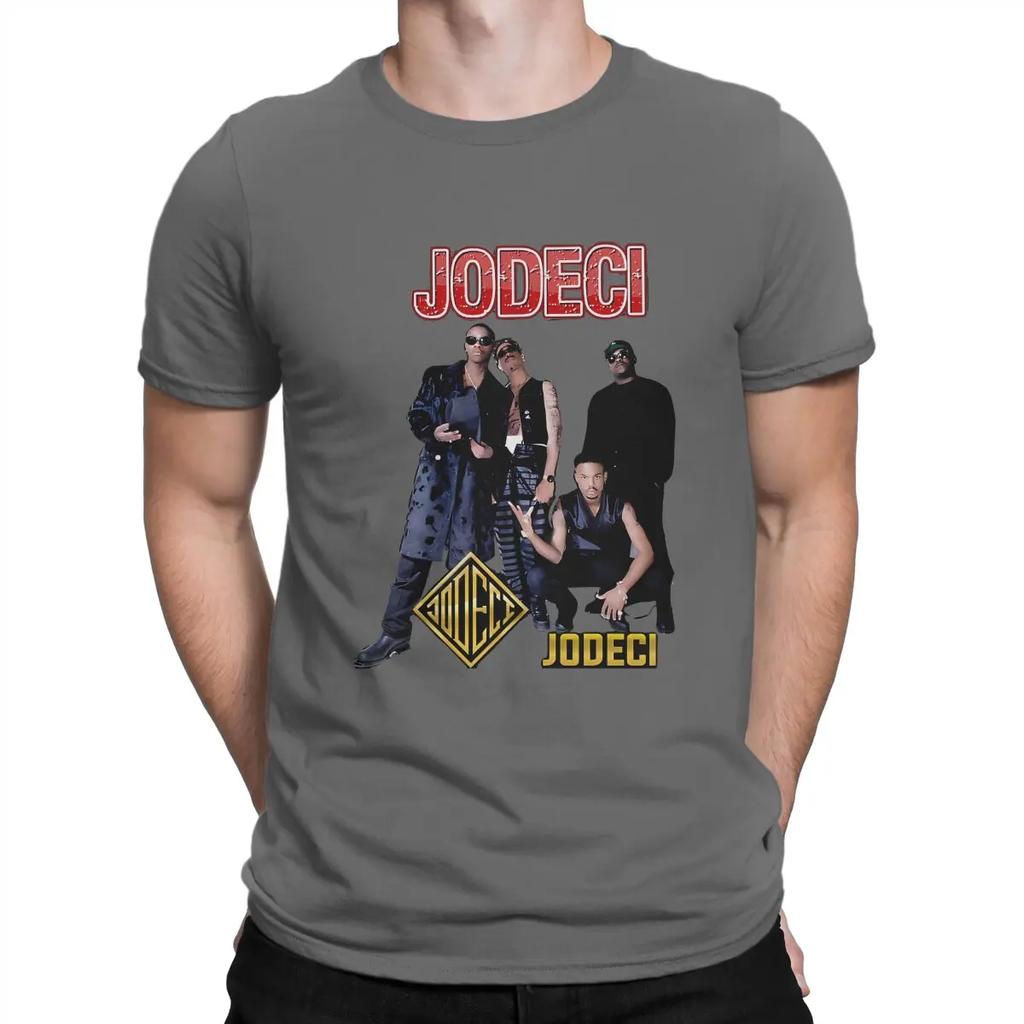Men T-Shirt Pop Funny Pure Cotton Tees Short Sleeve Jodeci Band T Shirt Crewneck Tops Gift Idea