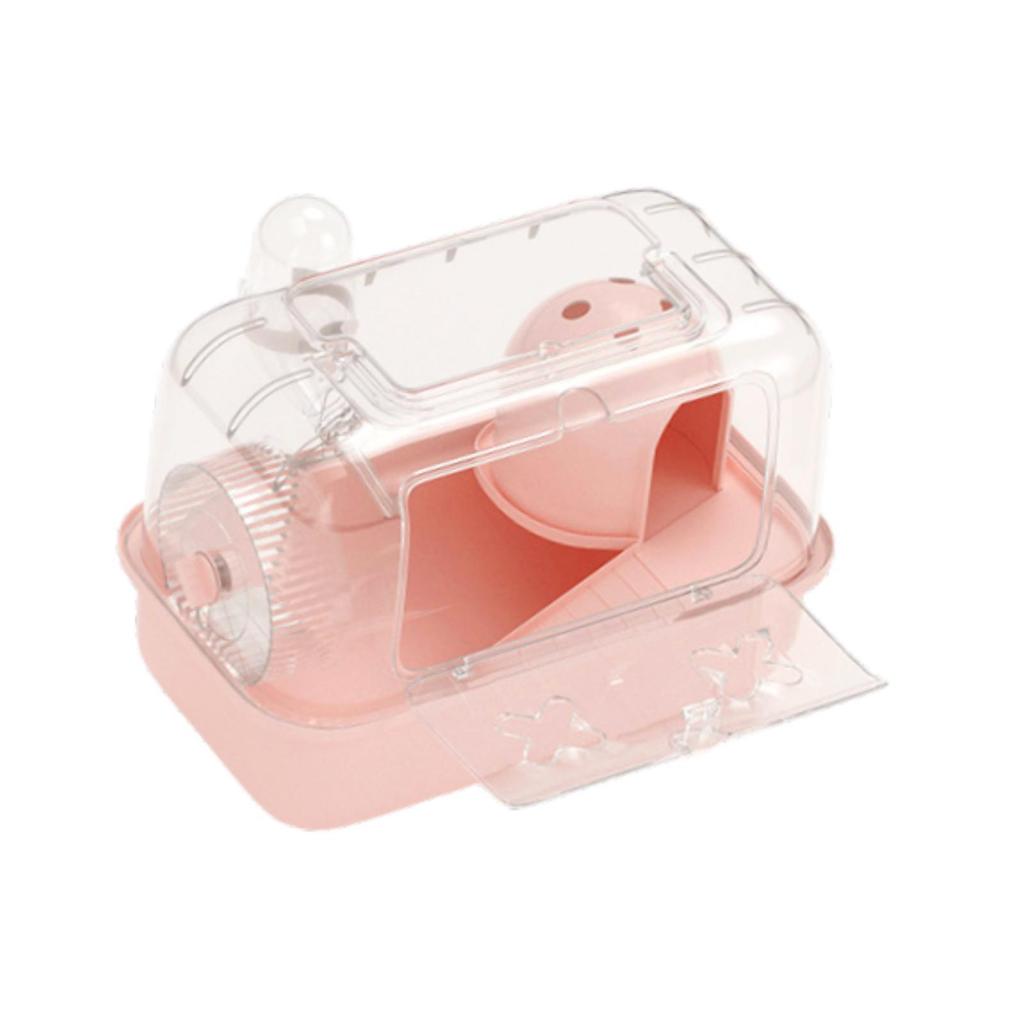 Hamster Cage Exercise Playing Portable Ventilation Breathable Small Animal Cage with Carrying Handle for Rats Gerbils