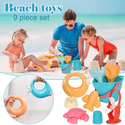 9 Piece Beach Toy Sand Set Sand Play Sandpit Toy Summer Outdoor Toy
