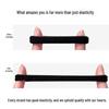 Seamless Elastic Hair Tie Set: No-Damage, Black Rubber Bands for Women, Headband and Hair Rope with Leather Case