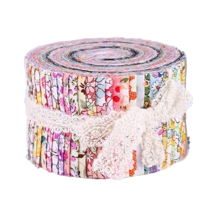 Bunte Baumwollstoff-Quiltingstreifen Blumenstoffstreifen für Patchwork Basteln Decke Polsterung Heimdekoration