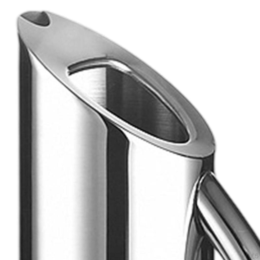 Stainless Steel Water Pitcher Beverage Dispenser Comfortable Grip Drink Jug for Hotel Milk