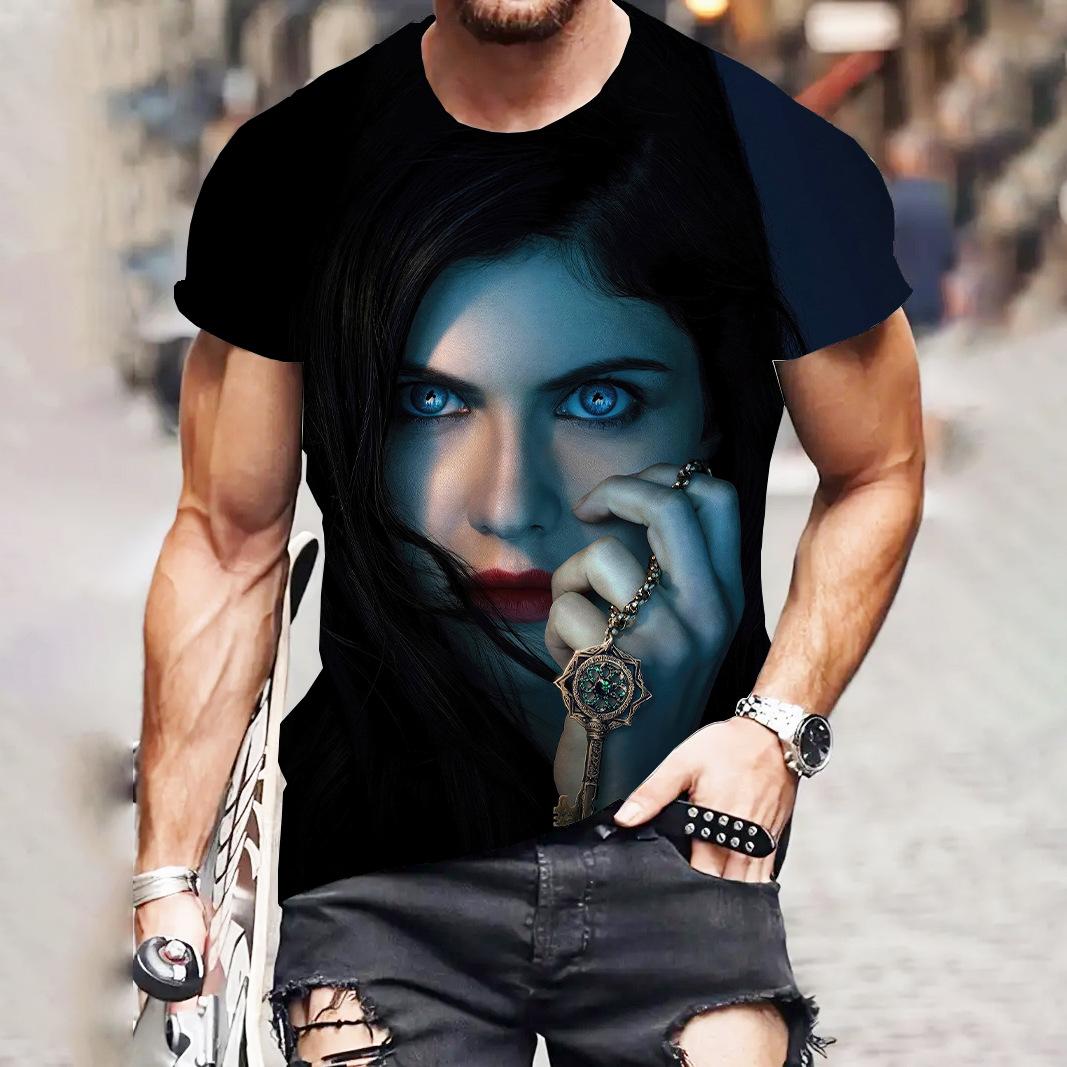 

Сексуальная модель, рубашка с татуировкой богини, мужская рубашка с 3D принтом, крутые футболки для девочек, забавная женская летняя футболка-бикини с короткими рукавами M