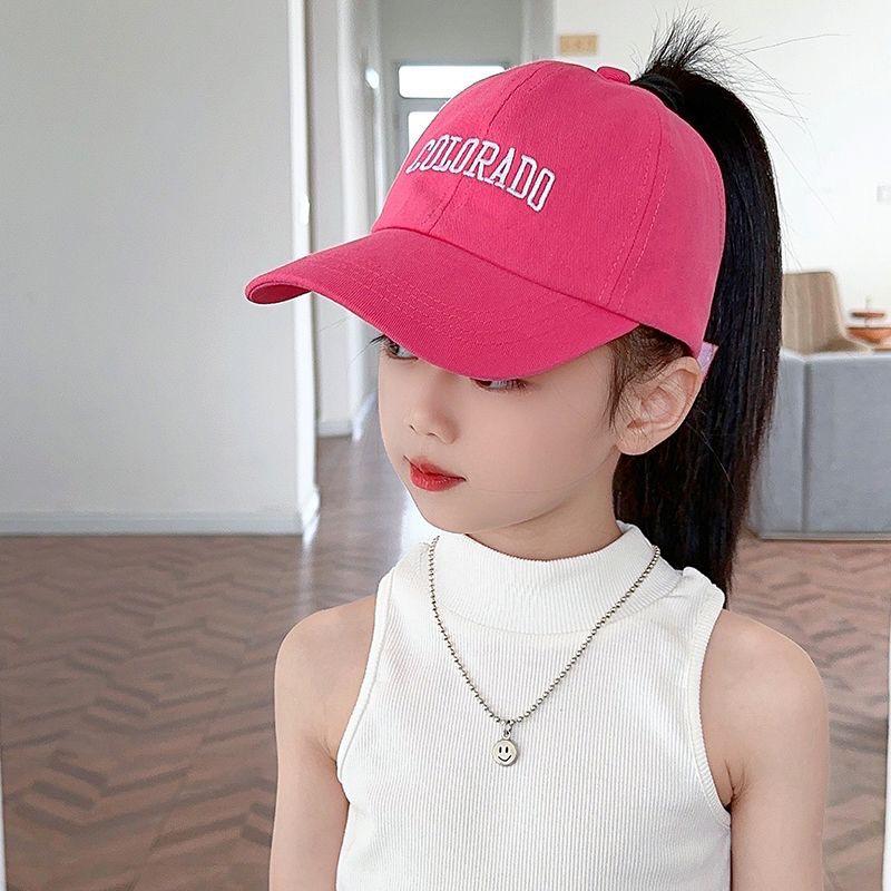 Bestickte Baseballkappe im koreanischen Stil - Eltern-Kind, Unisex, Sonnenschutz, Weiche Kappe für Frühling und Sommer