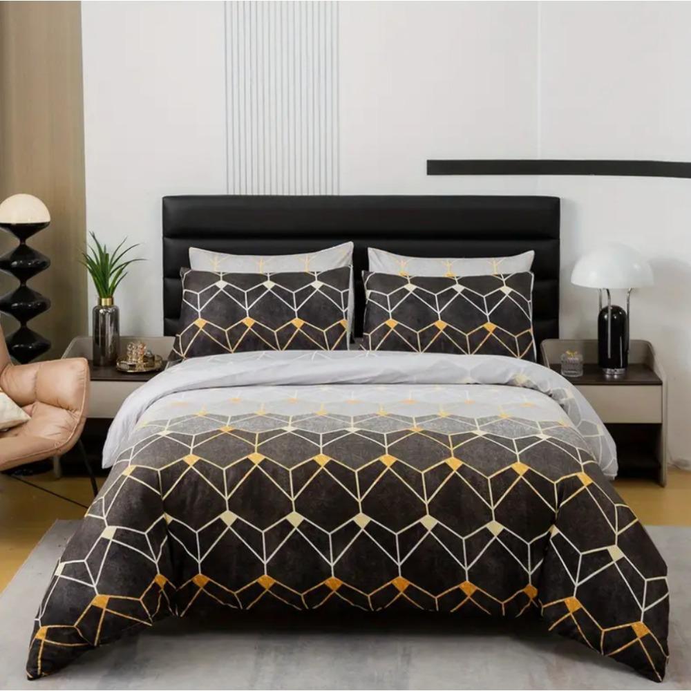 Imprimare tehnologică de modă, imprimare digitală 3D, lenjerie de pat, huse de plapapă, fețe de pernă, seturi din trei piese