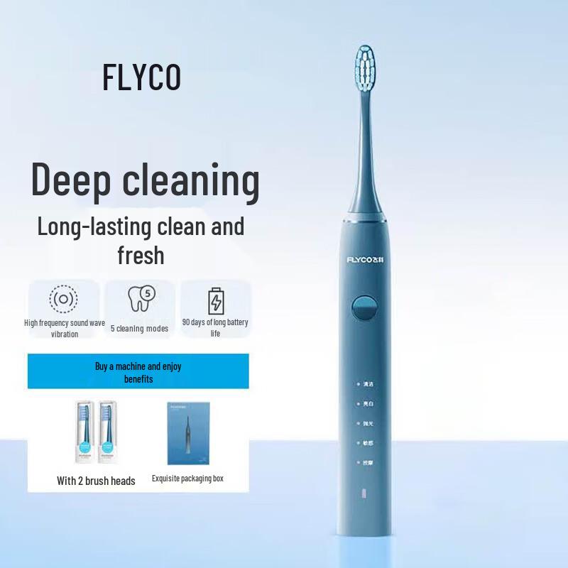 FLYCO FT7105 Sonic Electric Toothbrush CN plug (adapter included)