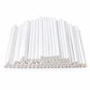 Lollipop Paper Sticks 100pcs White Solid Round Candy Cake Pop Sticks for Baking, Dessert Making, Parties and Events