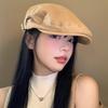 Japanese Reverse Wear Forward Caps for Women Fashion Embroidery Letters Street Berets Hip Hop Cotton Adjustable Newsboy Hats