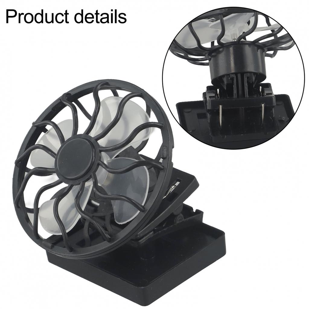 1pc Solar Fan Suitable For Most Hats Outdoor Activities