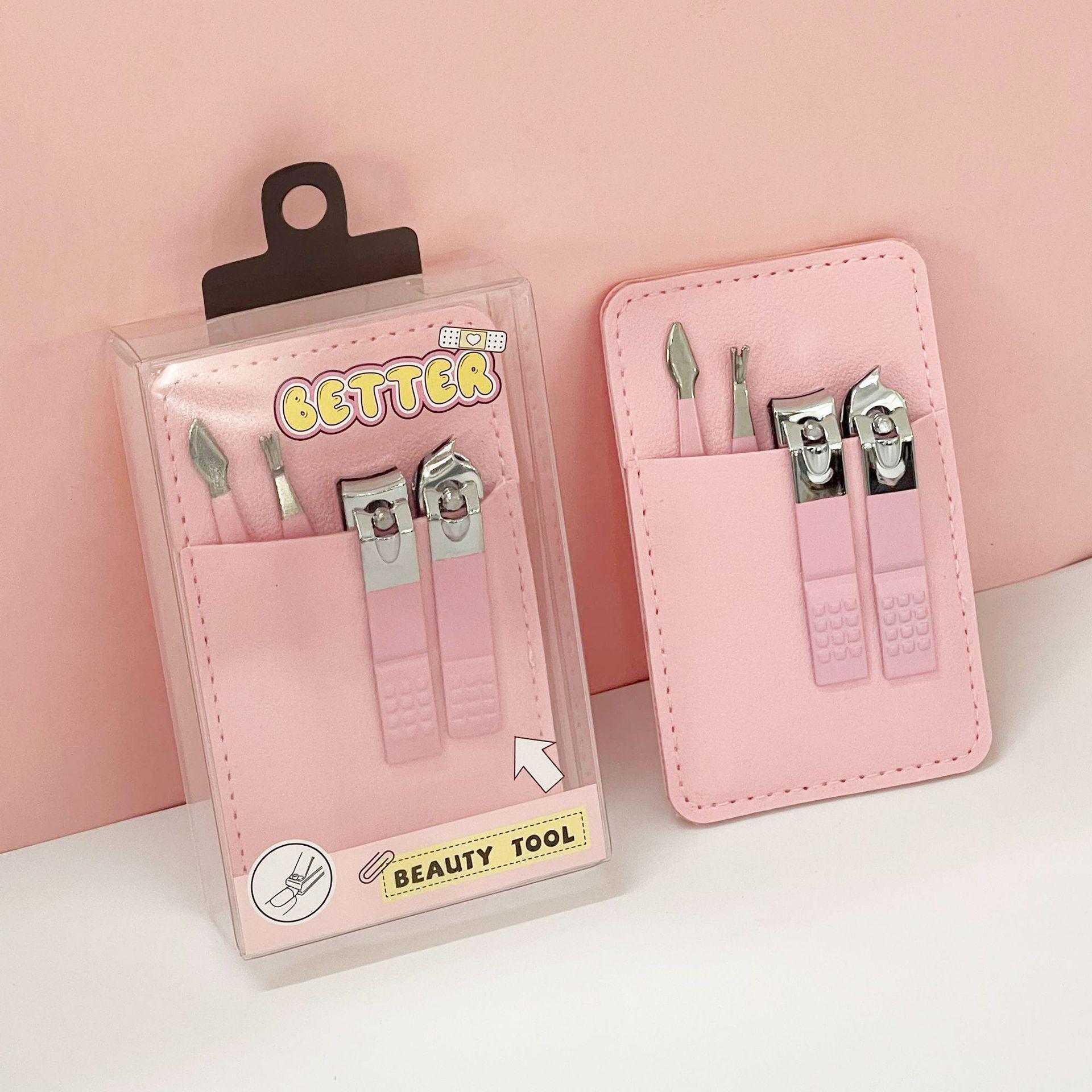 

Graffiti Professional Manicure Set: Nail File, Slanted & Flat Clippers, Cuticle Pusher.