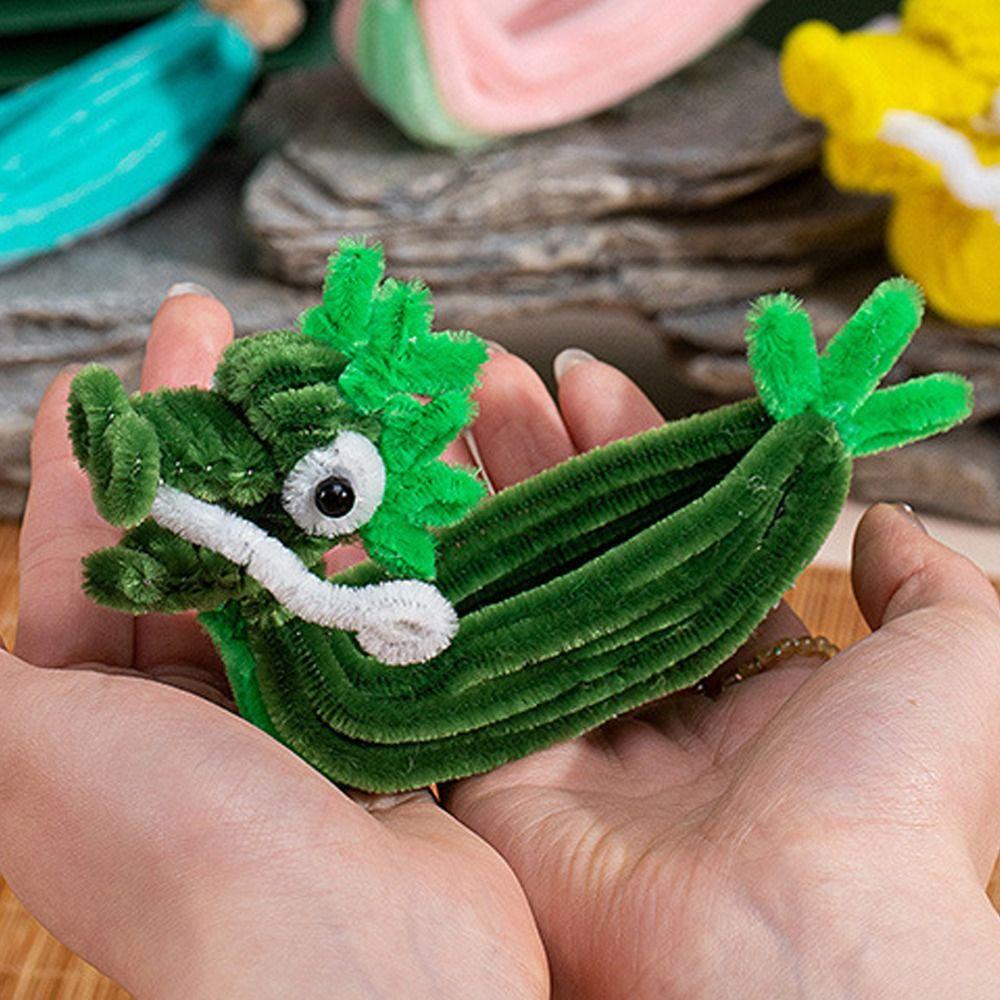 Ručně vyráběné hračky dračí lodě v čínském stylu Kreslená loď DIY Materiálový balíček Festival dračích lodí