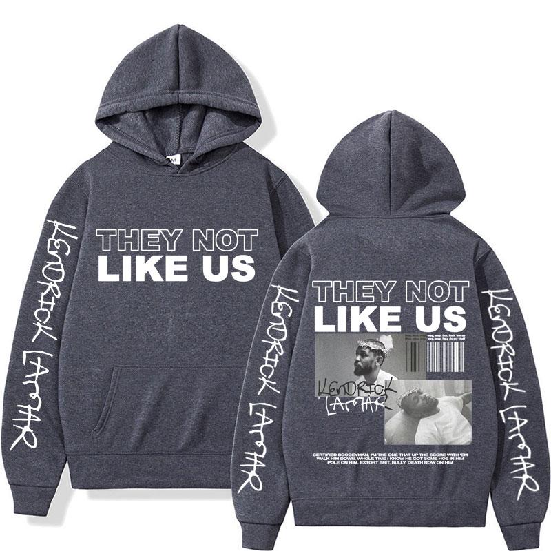 THey Not Like Us Album Rapper Hoodies Vintage Kendrick Lamar 90s Hip Hop Sweatshirts Man Women Fashion Harajuku Oversized Hoodie
