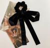 Petit Celeb Velvet Ribbon Hair Wedding Adult Hair Wedding Velvet Hair Korean Hair Black Velvet Hair Big Ribbon Accessory, Headpiece, Tiara, Accessory,