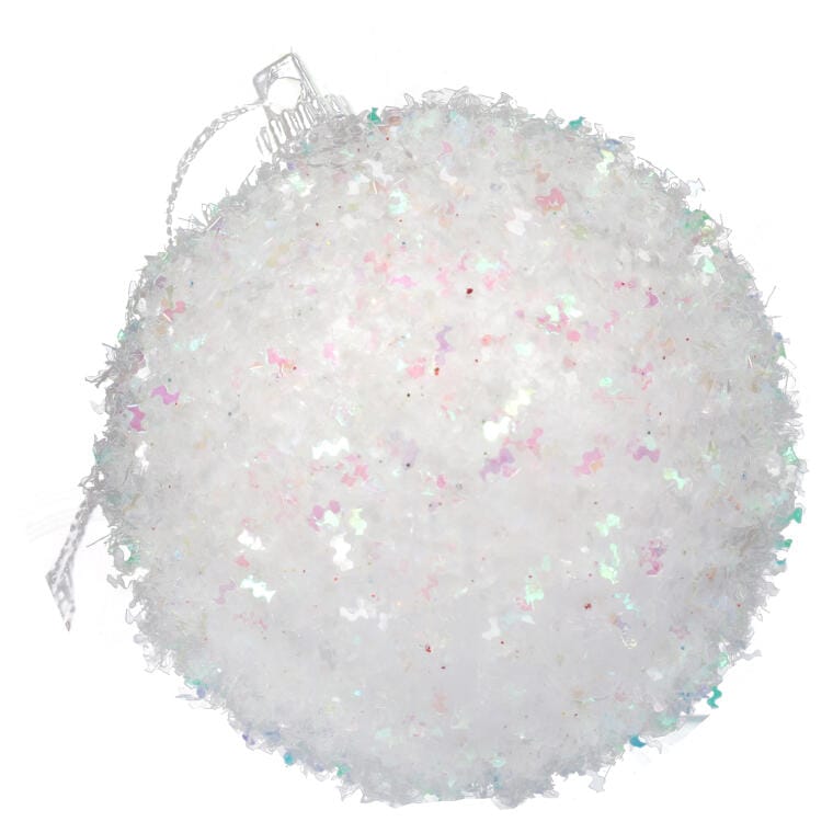 Set Of 6 Iridescent Styrofoam Baubles