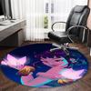 1pz KPop Demon Hunters ZOEY3 Stampa Tappeto Rotondo Sedia Tappeto Rotondo Adatto per Camera da Letto Soggiorno Tappeto Decorativo per la Casa