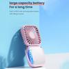 Outdoor Pocket Fan Usb Rechargeable With Vanity Mirror Desktop Square Mute Neck Fan Hanging Folding Handheld Portable Mini Fan