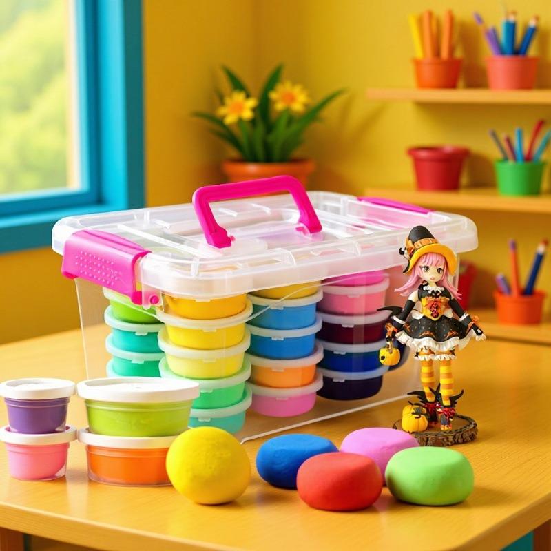 Ultra-light Modeling Clay Set for Kids - Space Colors, Ideal for Kindergarten & Primary School