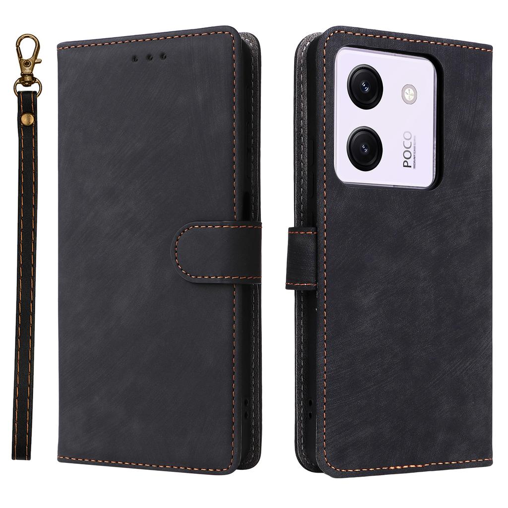 For Xiaomi Poco M7 Pro 5G Wallet Case RFID Blocking PU Leather Cover Stand View