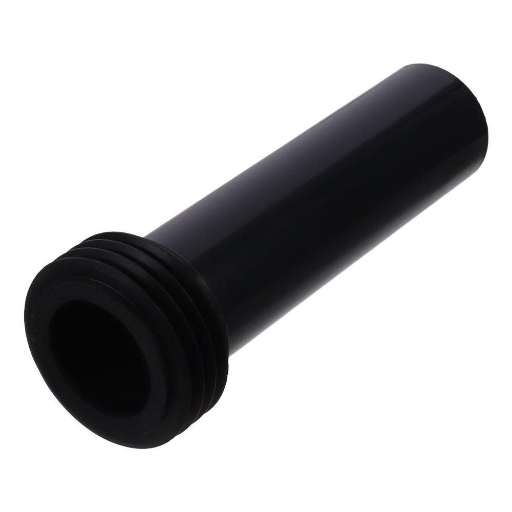 2pcs Black Toilet Parts PP Rear Discharge Toilet Lengthened Flushing Tube Toilet Waste Pipe