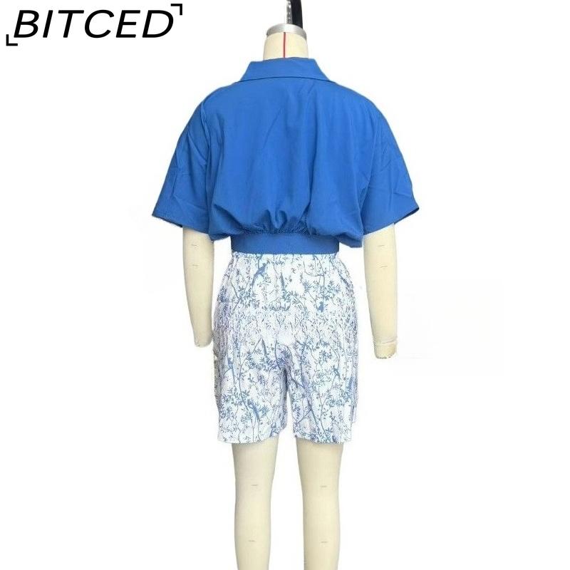 BITCED Женский модный комплект с футболкой с коротким рукавом и шортами
