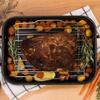 Adjustable Roasting Rack Thickened Non Stick Carbon Steel Turkey Rack for Kitchen Oven Grill Roasting Rack