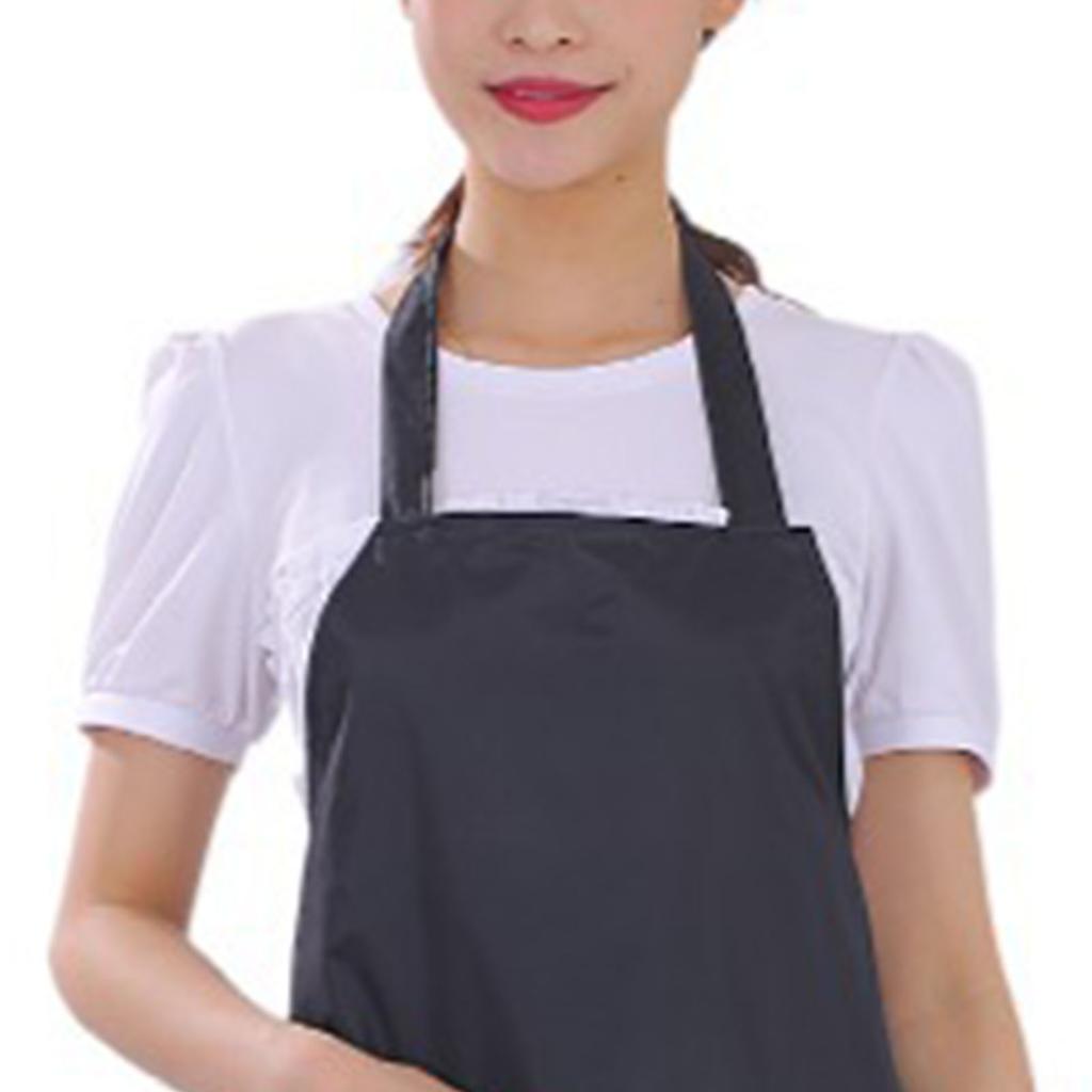 6pcs Waterproof Apron Lightweight Black Apron with Two Pockets for Mens Women for Housework Cooking
