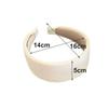 New Candy Color Extra Wide Headbands Fabric Covered Non-slip Hairbands Thick Head Hoop Women Girls