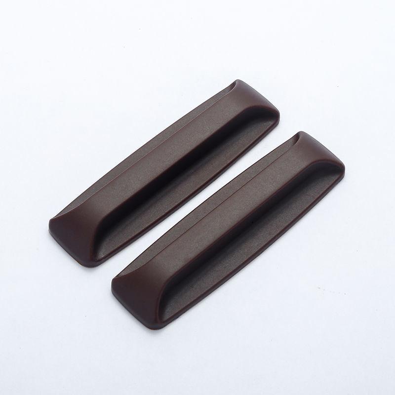 Black Adhesive Pull Handle for Windows, Cabinets, Drawers & Refrigerators - Punch-Free Plastic Design