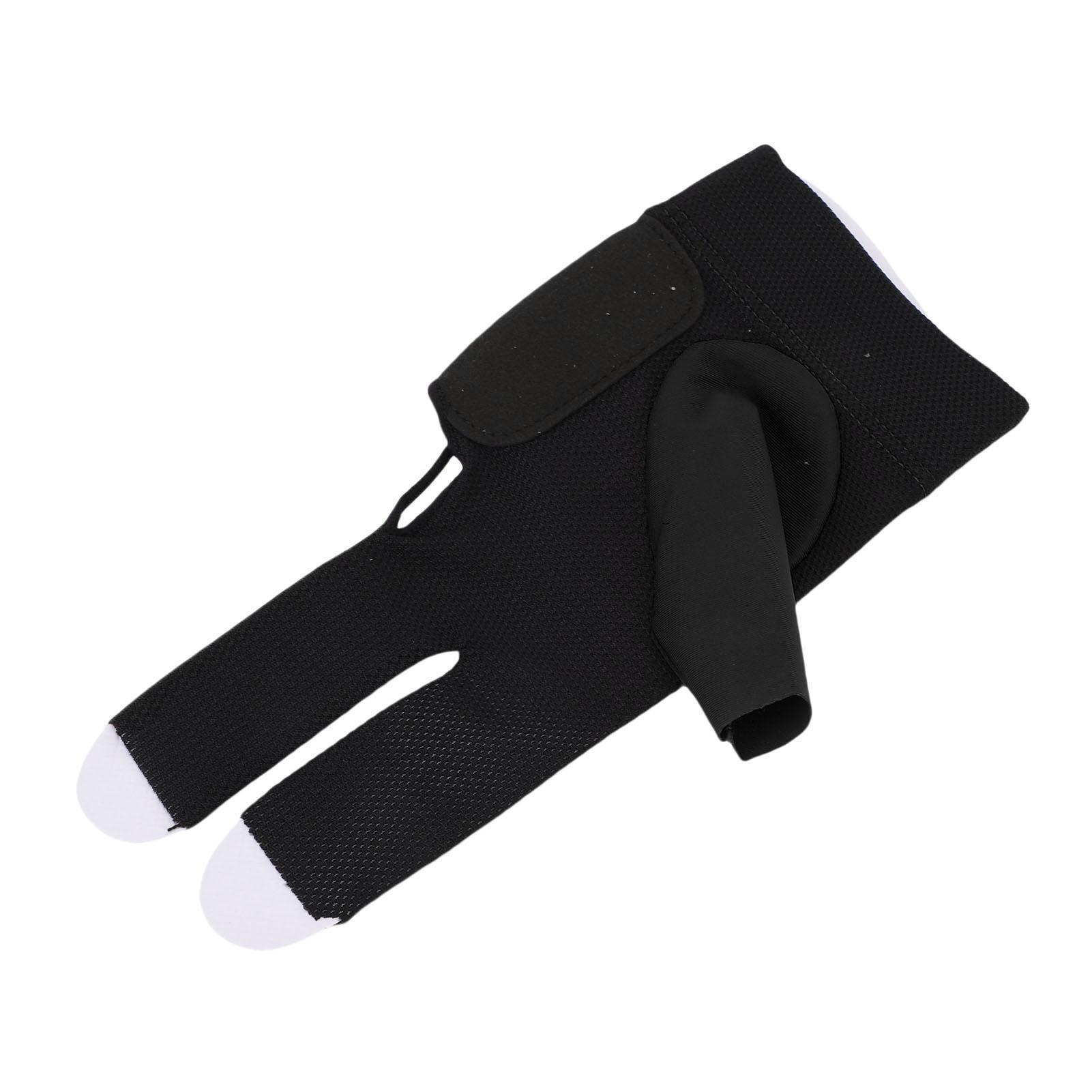 

Left Hand Pool Glove 3 Finger Nylon Comfortable Elastic Universal Adjustable Billiard Pool Glove Black Black чёрный