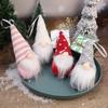 3Pcs Knitted Christmas Doll Pendant Gnome Elf Doll Christmas Tree Decor Cute Santa Plush Doll