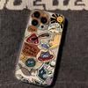 Retro cat suitable for iPhone17promax space phone case Apple 14 transparent 16/13 fine hole 15