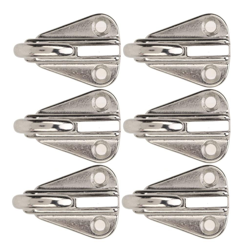 6Pcs Fender Hook Stainless Steel Heavy Duty Spring Buckle Type Fender Hanger for Home Marine Engineering