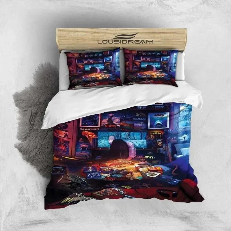 Comforter 3D Print Horror Moive Halloween Bedding Set Bedroom Soft Modern S Comefortable And