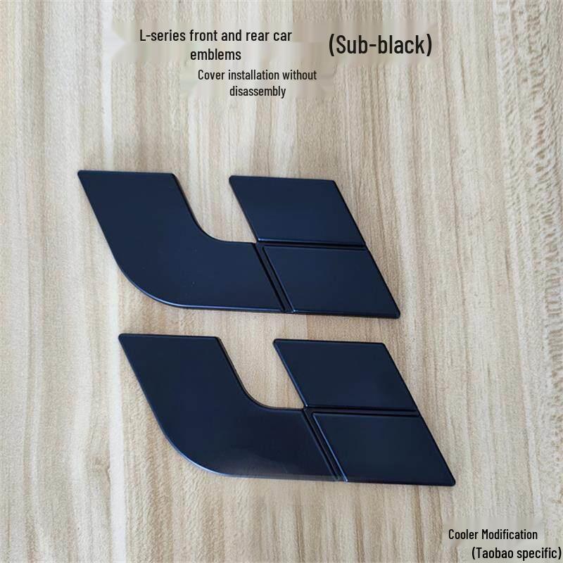 Ideal L9-L6 Black Hood and Tailgate Emblem/Lettering Sticker Set