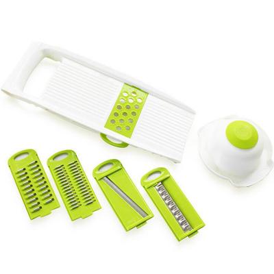 7 pezzi/set Affettatrice per verdure, frutta, patate, mandolina, pelapatate, dadini, grattugia, tagliaverdure, accessori da cucina, utensili