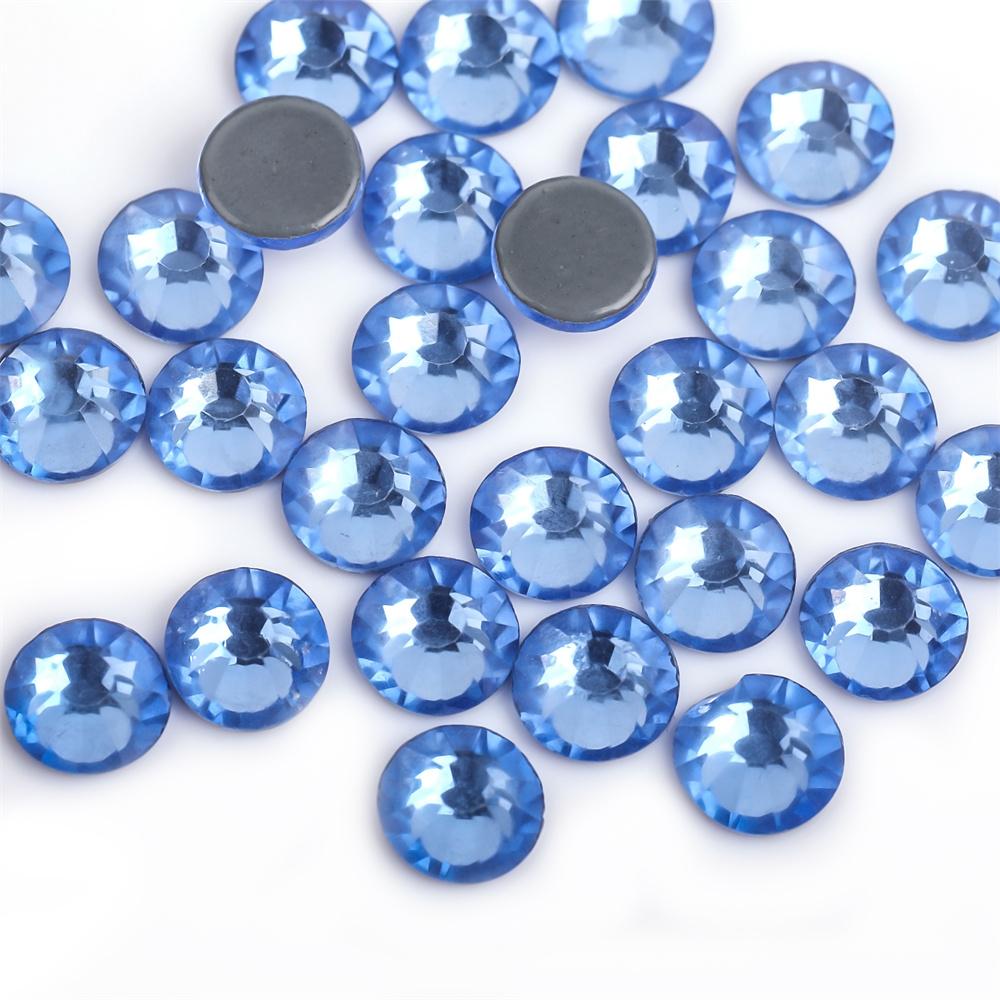 SS6-SS30 40 Farben Crystal AB Better DMC Hot Fix Strasssteine, Glas-Strasssteine zum Aufbügeln, zum Nähen und für Stoffdekorationen