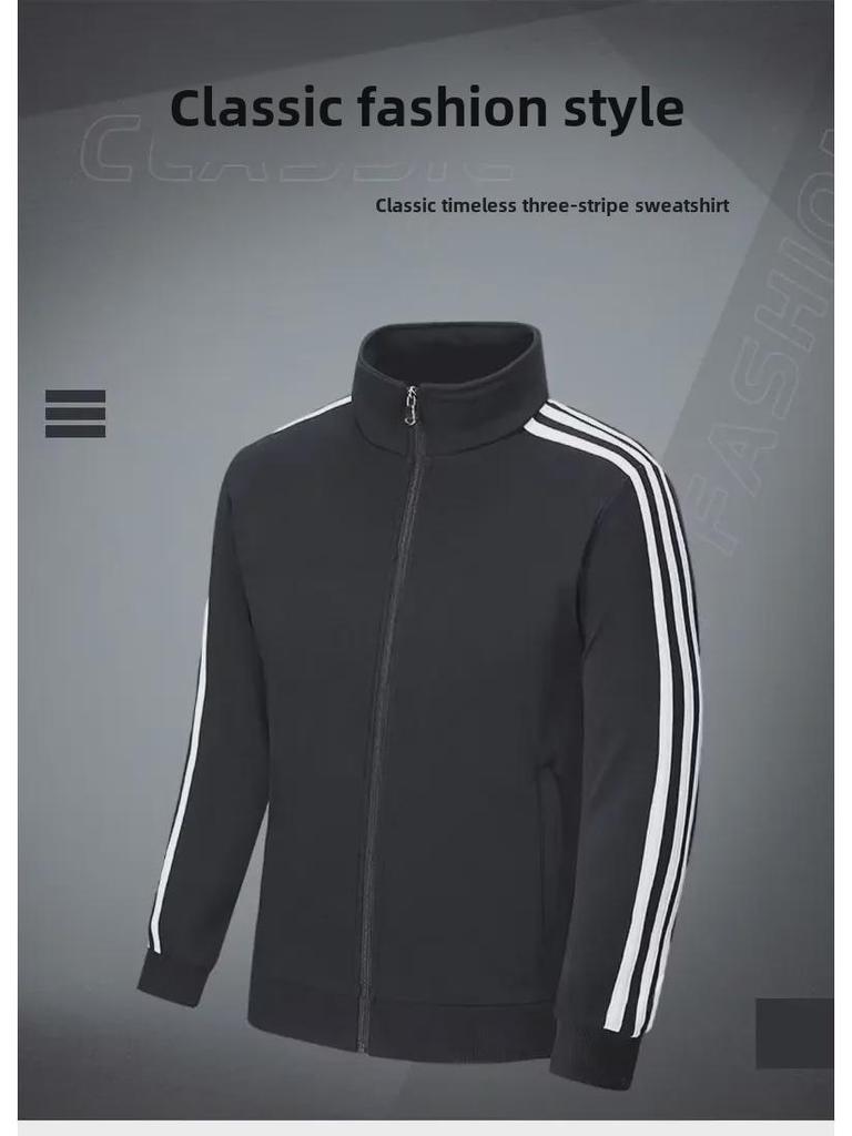 Men's Stand-Up Collar Baseball Jackets - Versatile Spring & Autumn Outerwear