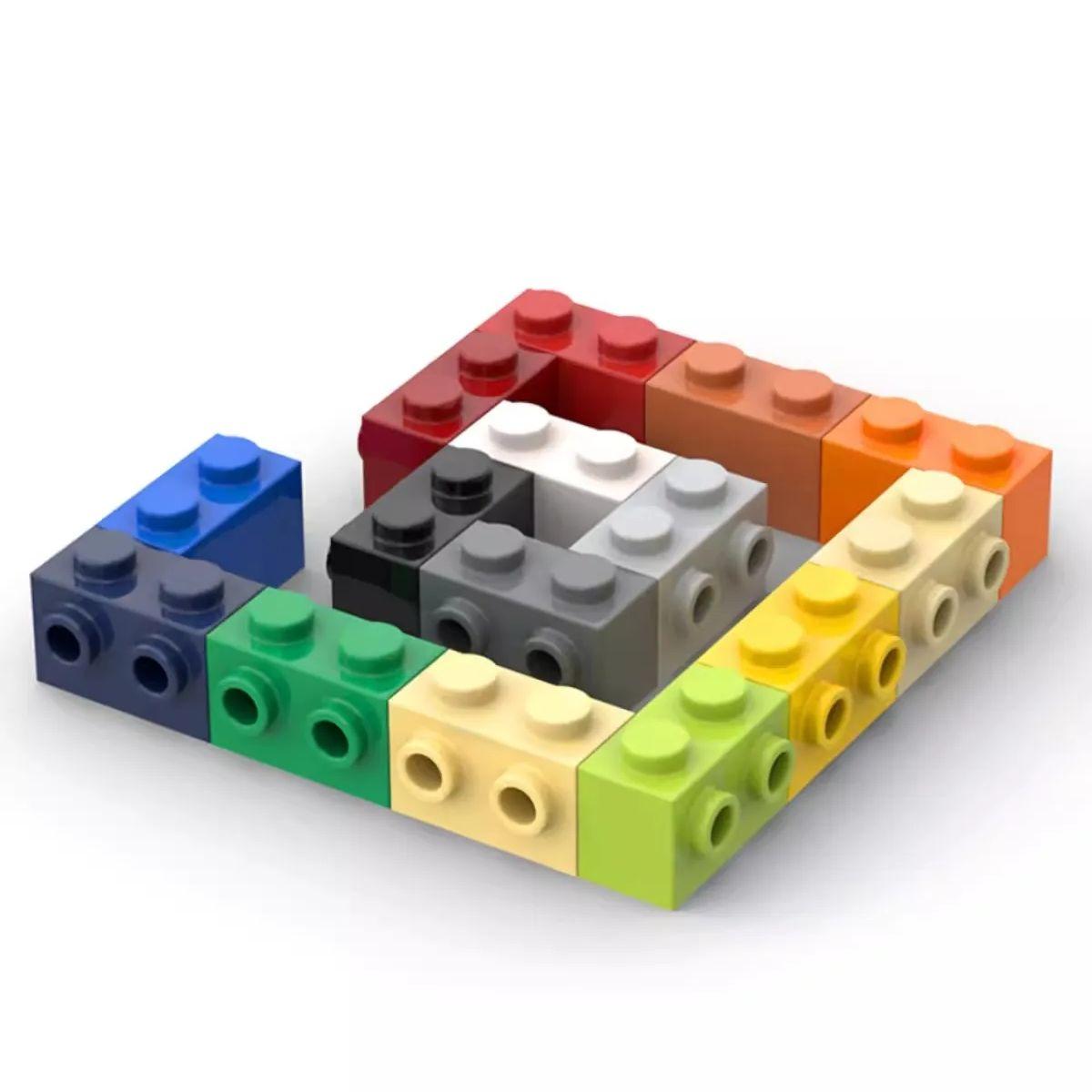 

20pcs MOC Compatible Assembles Particles 11211 Brick Modified 1 x 2 with Studs on Side Building Blocks DIY High-Tech Spare Toys