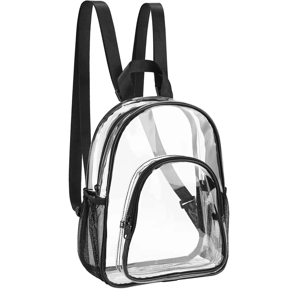 Transparent Backpack Waterproof Outdoor Sports Fitness Knapsack Casual Travel Visible Backpack Large Capacity Shoulders Bag прозрачный