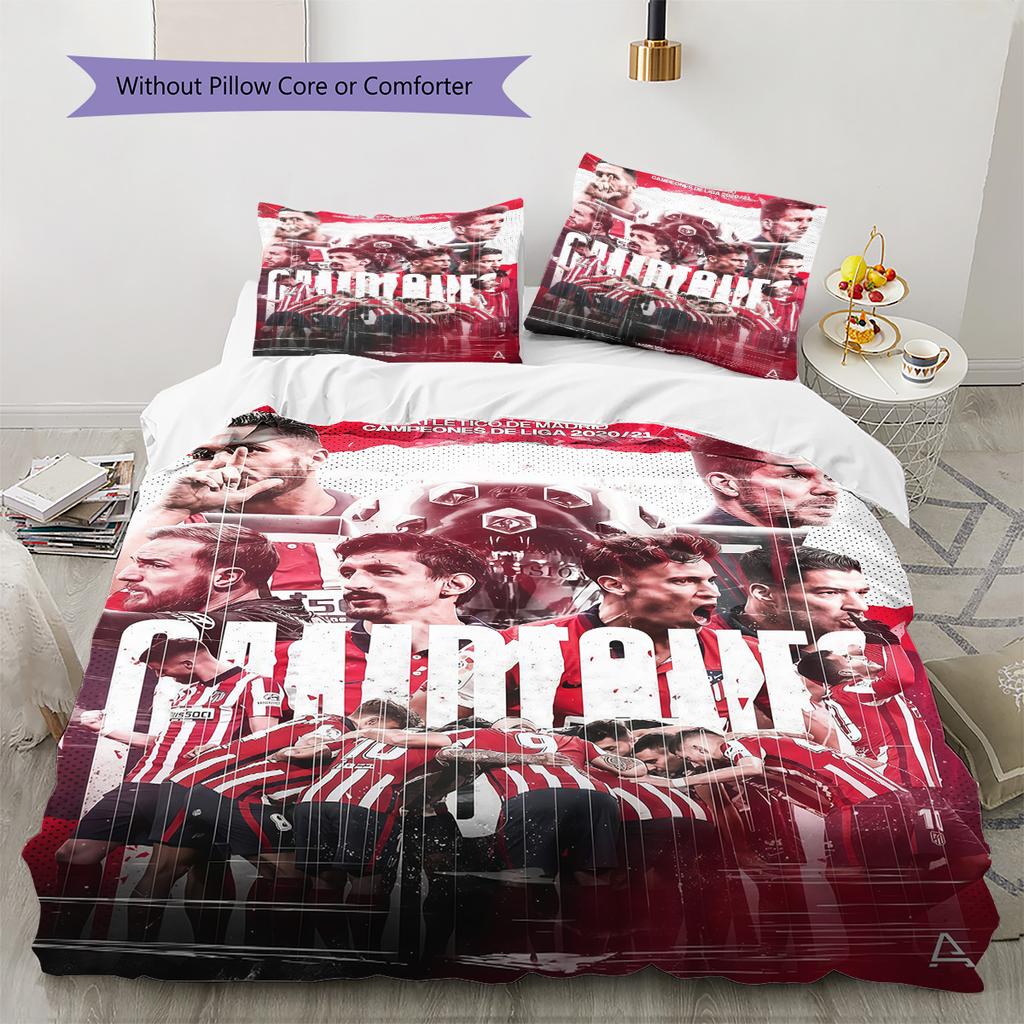 Bilbao Pattern Bedding Quilt Set Quilt Cover Pillowcase Home Decoration Birthday Gift (1 * Duvet Cover + 2 * Pillowcase, Without Core)