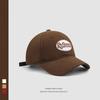 Hat women's spring summer new brown soft top baseball cap versatile couple face small cap tide