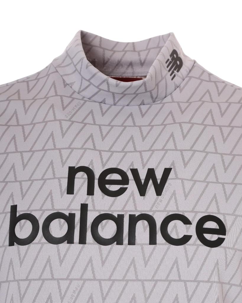 Golf Mock Neck Shirt GREY 6 [New Balance] Long-Sleeve (N-Line Jacquard) / Men's / 012-6267003 023_SLATE [LL]