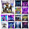 Fortnite Kissenbezug Plüsch Anime Kissenbezug Plüschkissenbezüge Heimdekoration Kissenbezug für Sofa Bett Stuhl Wohnzimmer