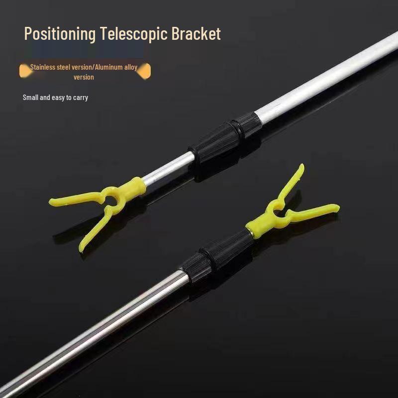 Dual-Use Aluminum Fishing Rod Holder Stand for Long Casts