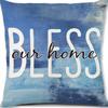 Year Daisy Flower Linen Pillow Case Home Decor Hydrangea Sofa Pillow Cushion