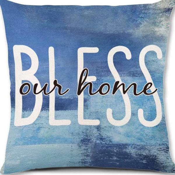 Year Daisy Flower Linen Pillow Case Home Decor Hydrangea Sofa Pillow Cushion