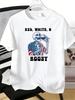 Mens Tee American Flag Skeleton Wine Graphic Print Cotton Short Sleeve Male Casual Streetwear O
